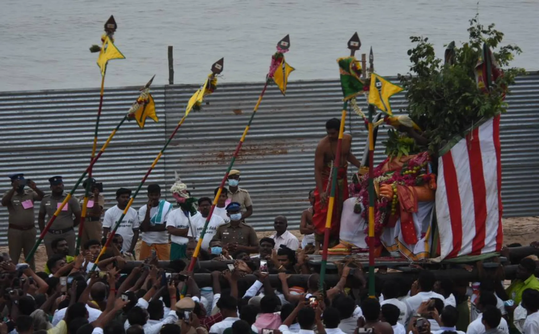 Surasamaharam in Thiruchendur ... not allowed devotees!